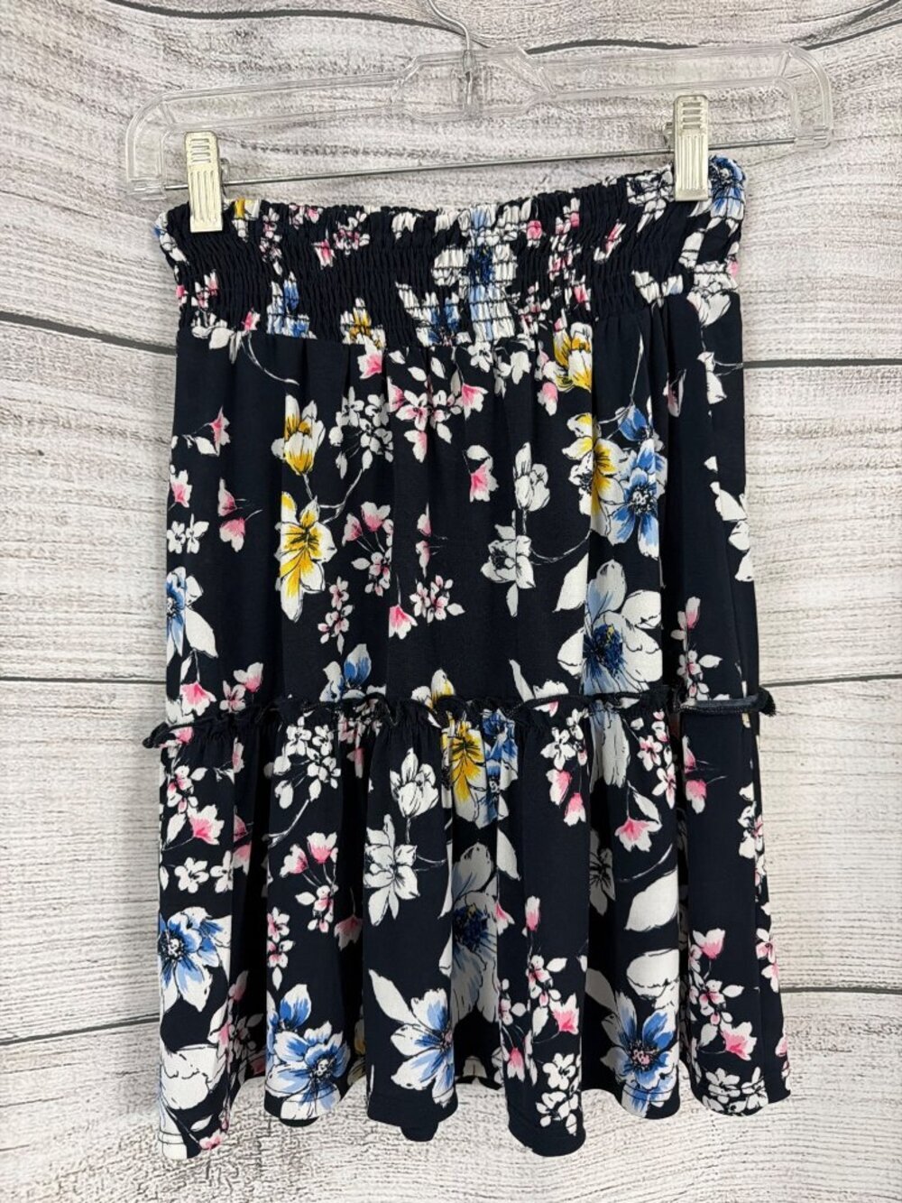Veronica M Floral Smocked Waist Tiered Size S